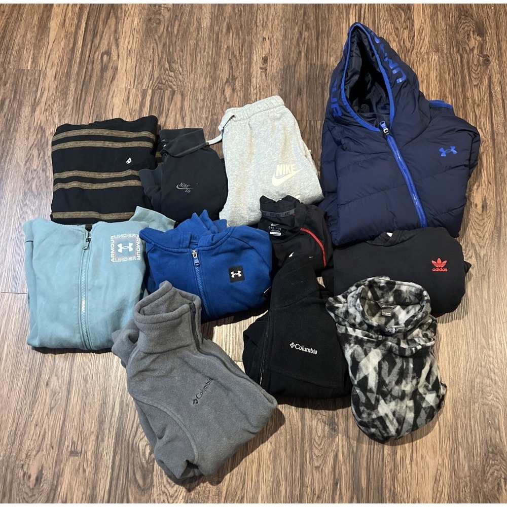 Adidas Columbia Under Armour Eddie Bauer Mix Big Kids Size 14/16 Lot Of 11
